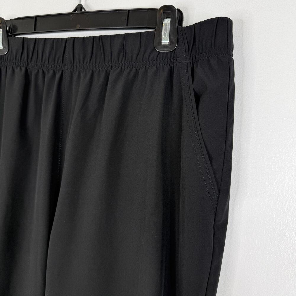 Duluth Trading Pants Womens Large Black Cropped Gorpcore Elastic Waist Pull On